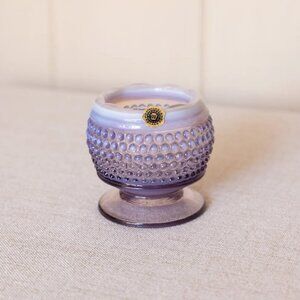 Vintage Westmoreland Glass Small Purple Lilac Opalescent Hobnail Rose Bowl